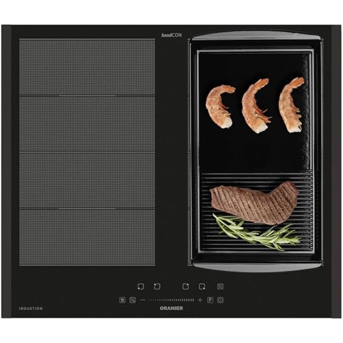 Oranier Induktionskochfeld 60 cm FLI560 - Flächen-Induktion-Kochfeld autark Brückenfunktion & Grillplatte halb-gerillt & schwarze Seitenleisten Oranier Induktionskochfeld 60 cm FLI560 - Flächen-Induktion-Kochfeld autark Brückenfunktion & Grillplatte halb-gerillt & schwarze Seitenleisten von Oranier