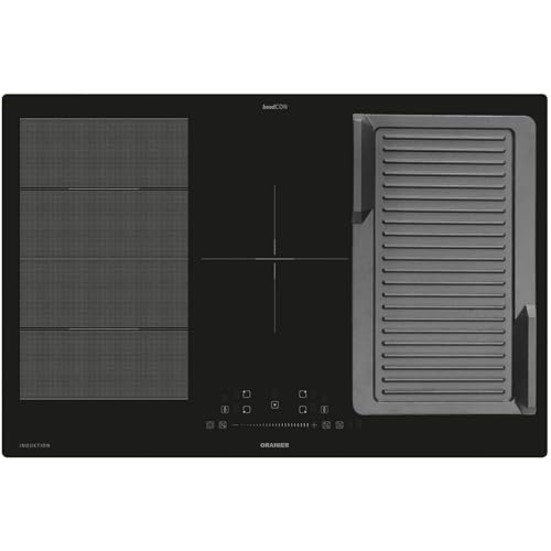 Oranier Induktionskochfeld 80 cm FLI580 - Flächen-Induktion-Kochfeld autark Brückenfunktion links und rechts & Grillplatte gerillt Oranier Induktionskochfeld 80 cm FLI580 - Flächen-Induktion-Kochfeld autark Brückenfunktion links und rechts & Grillplatte gerillt von Oranier