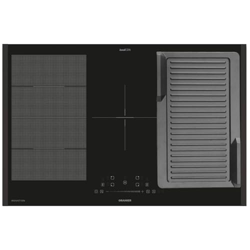 Oranier Induktionskochfeld 80 cm FLI580 - Flächen-Induktion-Kochfeld autark Brückenfunktion & Grillplatte gerillt & schwarze Seitenleisten Oranier Induktionskochfeld 80 cm FLI580 - Flächen-Induktion-Kochfeld autark Brückenfunktion & Grillplatte gerillt & schwarze Seitenleisten von Oranier