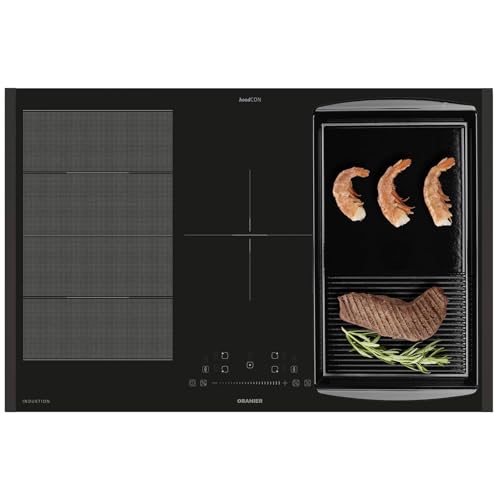 Oranier Induktionskochfeld 80 cm FLI580 - Flächen-Induktion-Kochfeld autark Brückenfunktion & Grillplatte halb-gerillt & schwarze Seitenleisten Oranier Induktionskochfeld 80 cm FLI580 - Flächen-Induktion-Kochfeld autark Brückenfunktion & Grillplatte halb-gerillt & schwarze Seitenleisten von Oranier