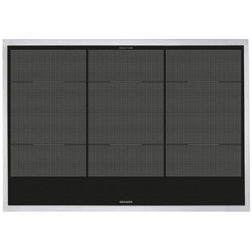 Oranier Induktionskochfeld 80 cm FLI680 - Flächen-Induktion mit Multi-Slider-Bedienung & 6 Kochzonen inkl. Kochfeldrahmen aus Edelstahl von Oranier