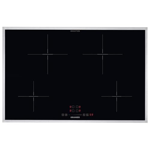 Oranier Induktionskochfeld 80 cm KFI380 Slider Bedienung & 4 Kochzonen - autarkes Glaskeramikkochfeld mit umlaufenden Kochfeldrahmen aus Edelstahl Oranier Induktionskochfeld 80 cm KFI380 Slider Bedienung & 4 Kochzonen - autarkes Glaskeramikkochfeld mit umlaufenden Kochfeldrahmen aus Edelstahl von Oranier
