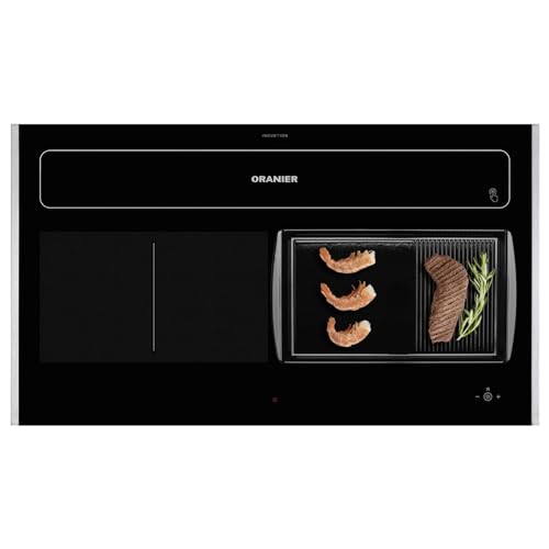 Oranier Induktionskochfeld KFL 2092 - Flächen-Induktion 90 cm Abluft-Umluft Kochfeldabzug Grillplatte halb-gerillt & Edelstahl Seitenleisten Oranier Induktionskochfeld KFL 2092 - Flächen-Induktion 90 cm Abluft-Umluft Kochfeldabzug Grillplatte halb-gerillt & Edelstahl Seitenleisten von Oranier