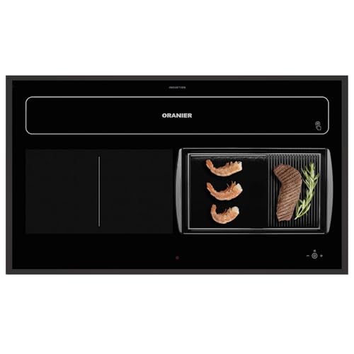 Oranier Induktionskochfeld KFL 2092 - Flächen-Induktion 90 cm Abluft-Umluft Kochfeldabzug Grillplatte halb-gerillt & schwarzer Kochfeldrahmen Oranier Induktionskochfeld KFL 2092 - Flächen-Induktion 90 cm Abluft-Umluft Kochfeldabzug Grillplatte halb-gerillt & schwarzer Kochfeldrahmen von Oranier