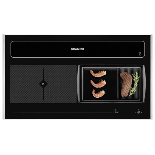 Oranier Kochfeld 90 cm Induktion KFL 2094 Kochfeldabzug - Flächen-Induktionskochfeld Abluft-Umluft Grillplatte halb-gerillt & Edelstahl Seitenleisten Oranier Kochfeld 90 cm Induktion KFL 2094 Kochfeldabzug - Flächen-Induktionskochfeld Abluft-Umluft Grillplatte halb-gerillt & Edelstahl Seitenleisten von Oranier