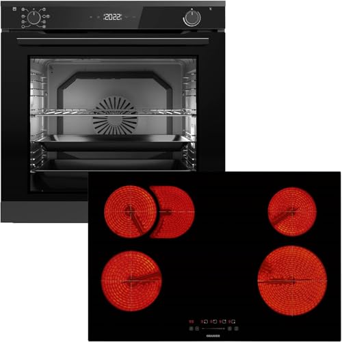 Oranier Pyrolyse Backofen Set EBP620 Einbau autark - 9 Funktionen - 80 cm Glaskeramik-Kochfeld KFC180 ohne Induktion - 4 Zonen mit Bräterzone Oranier Pyrolyse Backofen Set EBP620 Einbau autark - 9 Funktionen - 80 cm Glaskeramik-Kochfeld KFC180 ohne Induktion - 4 Zonen mit Bräterzone von Oranier