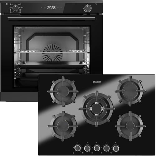 Oranier Pyrolyse Backofen Set EBP620 Einbau autark - 9 Funktionen inkl. 75 cm Gas-Glaskeramik-Kochfeld GKH740-5 Kochstellen mit Design Bedienknebel Oranier Pyrolyse Backofen Set EBP620 Einbau autark - 9 Funktionen inkl. 75 cm Gas-Glaskeramik-Kochfeld GKH740-5 Kochstellen mit Design Bedienknebel von Oranier