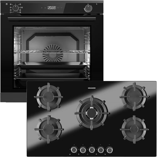 Oranier Pyrolyse Backofen Set EBP620 Einbau autark - 9 Funktionen inkl. 90 cm Gas-Glaskeramik-Kochfeld GKH890-5 Kochstellen mit Design Bedienknebel Oranier Pyrolyse Backofen Set EBP620 Einbau autark - 9 Funktionen inkl. 90 cm Gas-Glaskeramik-Kochfeld GKH890-5 Kochstellen mit Design Bedienknebel von Oranier