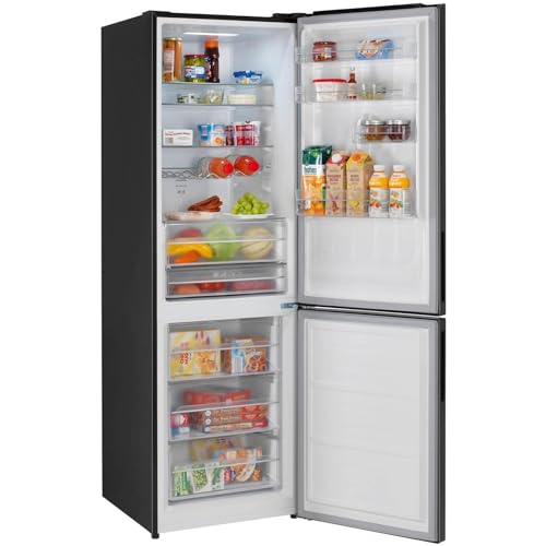 Oranier Stand-Kühlschrank 195 cm - schwarze freistehende Kühl-Gefrier-Kombination mit 3 Schubladen - 347 Liter Volumen - Türanschlag wechselbar KFG980 Oranier Stand-Kühlschrank 195 cm - schwarze freistehende Kühl-Gefrier-Kombination mit 3 Schubladen - 347 Liter Volumen - Türanschlag wechselbar KFG980 von Oranier