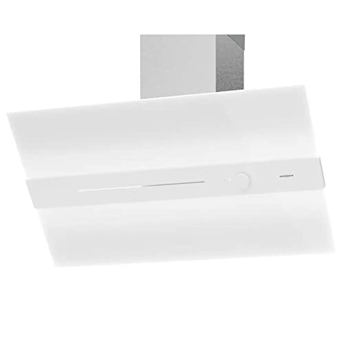 Oranier Kopffrei-Wandhaube 90 cm Tana - große weiße Design Umluft-Dunstabzugshaube mit Click & Turn Steuerung & Ambiente-Glaskantenbeleuchtung von Oranier