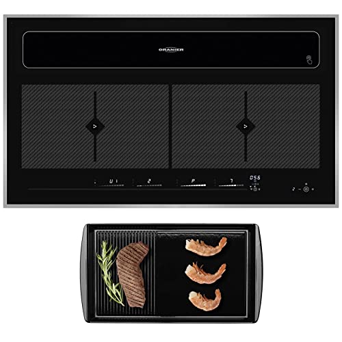 Oranier großes breites Induktionskochfeld Flächeninduktion 90 cm mit Abluft Dunstabzug KFL 2094 be cook inkl. Rahmen aus Edelstahl & Grillplatte Oranier großes breites Induktionskochfeld Flächeninduktion 90 cm mit Abluft Dunstabzug KFL 2094 be cook inkl. Rahmen aus Edelstahl & Grillplatte von Oranier