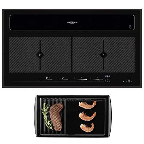 Oranier großes breites Induktionskochfeld Flächeninduktion 90 cm mit Abluft Dunstabzug KFL 2094 be cook inkl. Rahmen & Grillplatte, Schwarz Oranier großes breites Induktionskochfeld Flächeninduktion 90 cm mit Abluft Dunstabzug KFL 2094 be cook inkl. Rahmen & Grillplatte, Schwarz von Oranier