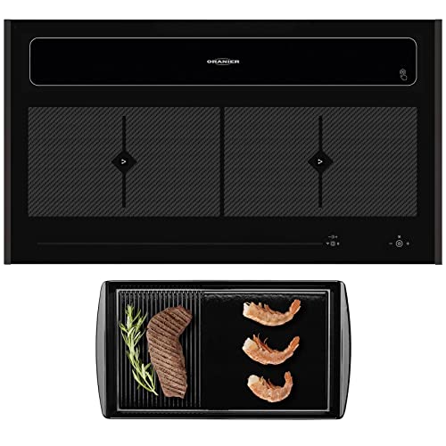 Oranier großes breites Induktionskochfeld Flächeninduktion 90 cm mit Umluft Dunstabzug KFL 2094 be cook inkl. schwarzen Seitenleisten & Grillplatte Oranier großes breites Induktionskochfeld Flächeninduktion 90 cm mit Umluft Dunstabzug KFL 2094 be cook inkl. schwarzen Seitenleisten & Grillplatte von Oranier