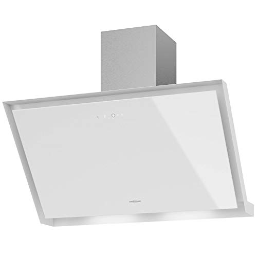 Oranier Umluft Kopffrei-Haube 90 cm Lara W - breite Schräghaube & Edelstahlschacht - weiße Dunstabzugshaube mit Touch Control 4 Stufen & Fernbedienung Oranier Umluft Kopffrei-Haube 90 cm Lara W - breite Schräghaube & Edelstahlschacht - weiße Dunstabzugshaube mit Touch Control 4 Stufen & Fernbedienung von Oranier