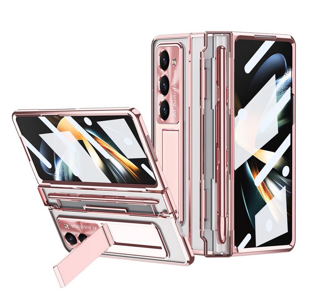 Orbeet Smartphone-Hülle Handy Hülle Für Samsung Galaxy Z Fold 5/4 Transparent Schutz mit Pen von Orbeet