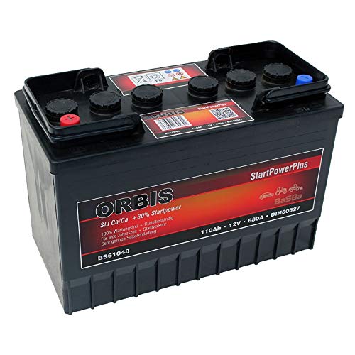Orbis BS61048 12V 110Ah 680A HD LKW-Batterie Pluspol Links Orbis BS61048 12V 110Ah 680A HD LKW-Batterie Pluspol Links von Orbis StartPower