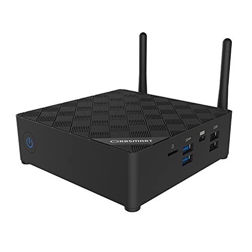 Orbsmart AW-12 4K Mini-PC Windows 11 Pro Desktop PC | Computer | lüfterlos | lautlos (Intel J4125 CPU, 8GB RAM, 128GB int. Speicher, 2.5" Festplattenschacht, HDMI 2.0) von Orbsmart