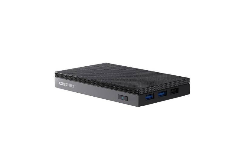 Orbsmart AW-15L Desktop-PC Büro/Office Computer Mini-PC (Intel Alder Lake N100, 8 GB RAM, 256 GB HDD, passiv, Windows 11 Pro 4K, WIFI 6, lüfterlos, lautlos) von Orbsmart