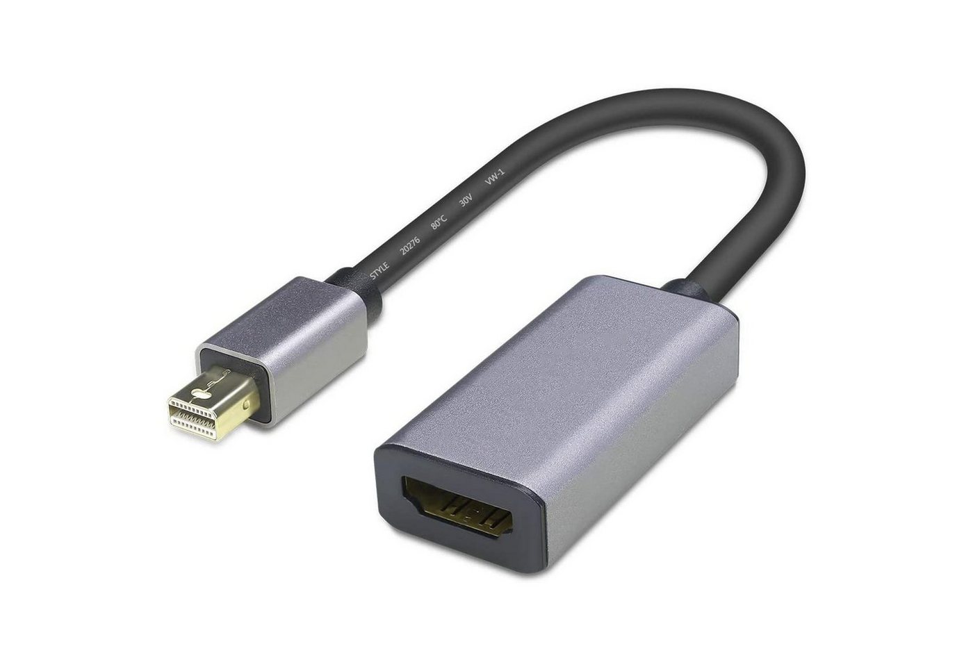 Orbsmart DP-H2 Audio- & Video-Adapter HDMI zu Mini DisplayPort, 4K@60Hz UHD & 3D aktiver Adapter, Thunderbolt MiniDP 1.2a zu HDMI 2.0 von Orbsmart