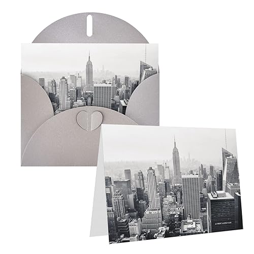 Schwarz-weiße New York Print Grußkarte Dankeskarte Personalisierte Geburtstagskarten Blanko-Karten Mit Umschlägen Für Hochzeiten Einladung Alle Anlässe Schwarz-weiße New York Print Grußkarte Dankeskarte Personalisierte Geburtstagskarten Blanko-Karten Mit Umschlägen Für Hochzeiten Einladung Alle Anlässe von OrcoW