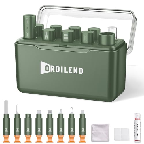 Ordilend Reinigungsset für iPhone, Ladeanschluss-Reiniger, Multi-Tool iPhone-Reiniger, Reparatur-Lightning-Kabel, Handy-Reinigungsset für iPad, Stecker, Lautsprecher, Airpod mit Aufbewahrungstasche Ordilend Reinigungsset für iPhone, Ladeanschluss-Reiniger, Multi-Tool iPhone-Reiniger, Reparatur-Lightning-Kabel, Handy-Reinigungsset für iPad, Stecker, Lautsprecher, Airpod mit Aufbewahrungstasche von Ordilend
