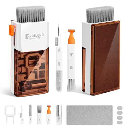 Ordilend Tastatur Reinigungsset, Laptop Reinigungsset, for MacBook Handy, Tastaturreiniger mit Bürste Laptop Keyboard Cleaner for Tablet, Computer, Einfach zu Bedienen und zu Tragen mit Patent von Ordilend