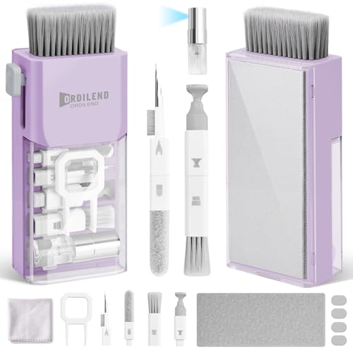 Ordilend Tastatur Reinigungsset, Alles in 1 Screen Cleaner Kit for Phones Handy, Tastaturreiniger mit Bürste Laptop Keyboard Cleaner for Tablet, Computer, PC Monitor, Kamera Hellviolett mit patent Ordilend Tastatur Reinigungsset, Alles in 1 Screen Cleaner Kit for Phones Handy, Tastaturreiniger mit Bürste Laptop Keyboard Cleaner for Tablet, Computer, PC Monitor, Kamera Hellviolett mit patent von Ordilend