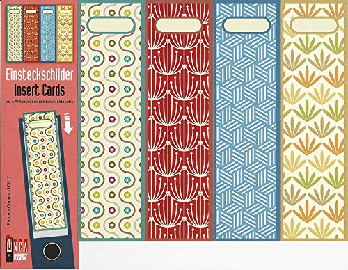 4 Einsteckschilder Ordnerrücken Pattern Muster Einsteck Ordner Deko IC12 4 Einsteckschilder Ordnerrücken Pattern Muster Einsteck Ordner Deko IC12 von Ordnerrücken Einsteckschilder breit