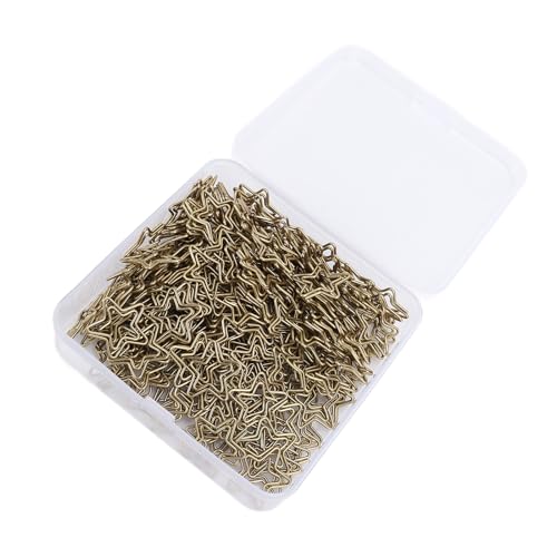200pcs Sternförmige Papierklammern, Nicht Schlupfende Dekorative Metallsterne mit Transparenter Box, Anti -Rost, Ideal für Büro und Schule 200pcs Sternförmige Papierklammern, Nicht Schlupfende Dekorative Metallsterne mit Transparenter Box, Anti -Rost, Ideal für Büro und Schule von Oreilet
