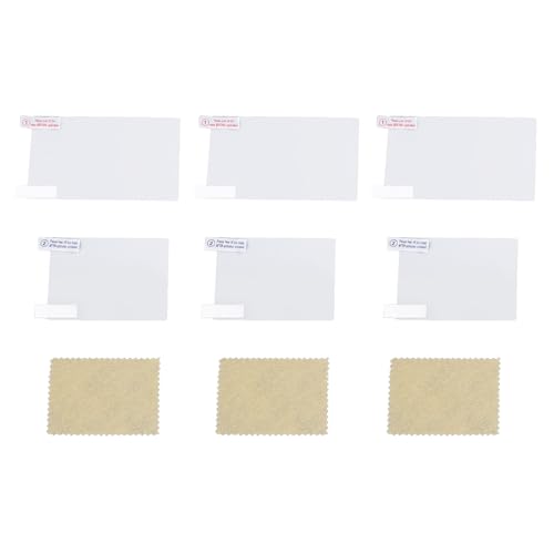 3 Pack -Bildschirmschutz für 3ds XL LL Konsole, Spielkonsolenbildschirm -Schutzfilter PET Antiglare Antiblue Light, 6 X Bildschirmschutz, 3 X Reinigungsstoffe 3 Pack -Bildschirmschutz für 3ds XL LL Konsole, Spielkonsolenbildschirm -Schutzfilter PET Antiglare Antiblue Light, 6 X Bildschirmschutz, 3 X Reinigungsstoffe von Oreilet