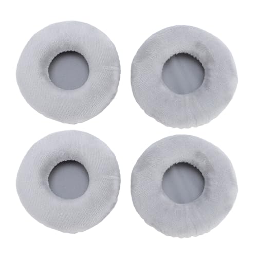 4pcs 80 Mm Kopfhörer Earpads, Premium Samt und Schaumweiche Kopfhörer Ohrpolster Kissen Ersatz für YH100 H800 ATH WS99 ATH WS70 WS77 MDR V55 MDR V500DJ (Gray) von Oreilet