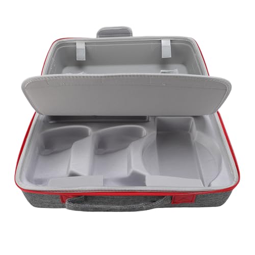 Hartschalen-Tragetasche für Controller, Schützende Reise-Aufbewahrungstasche, Passend Slim-Konsolen mit Schultergurt, Rillen, Stoßdämpfender Baumwolle, für Headset, USB-Kabel von Oreilet