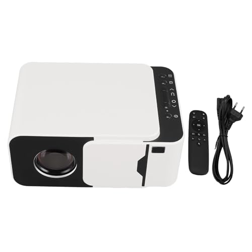 MiniProjektor, Tragbarer 4K HD Videoprojektor mit Bluetooth 5.4, Trapezkorrektur, Heimkino-Projektor, Kleiner Projektor für Decke, Gaming, Film, Draußen, Drinnen (EU-Stecker) von Oreilet