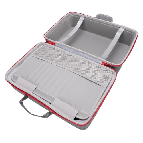 Oreilet Game Console Hard Case, Tragbarer Controller -Speicher -Reisefall, Hard -Shell -Tragetasche für Schlanke Konsole, Controller, Kopfhörer, Stromversorgung (Gray) von Oreilet