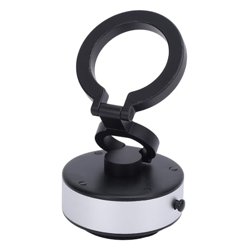 Oreilet Magnetischer Autokelefonhalter, Magnet Vakuumsaugung 360 Grad Rotierende Telefonhalterung, Fitness Tassen Faltbecher Mobiltelefon Standhalter für Alle Smartphones (Black) (Silver) von Oreilet
