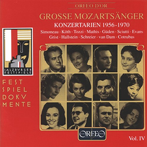 Große Mozartsänger Vol. 4 (Konzertarien 1956-1970) von Orfeo d'Or (Naxos Deutschland Musik & Video Vertriebs-)