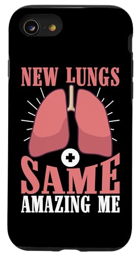 Organtransplantationen: Neue Lunge, ich bin erstaunlich Hülle für iPhone SE (2020) / 7 / 8 von Organ Transplant Designs For Organ Recipient