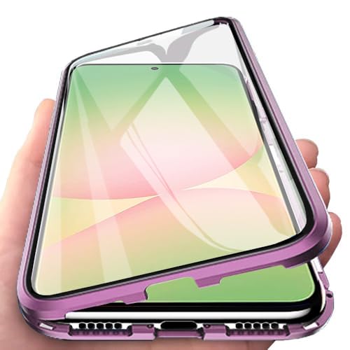 Orgsty Hülle für Samsung Galaxy A56 5G, Magnetische Hartglas Hülle mit Vorderseite und Rückseite, Metallrahmen Case mit Eingebaut Magnet, Ultra Dünn 360 Grad Handyhülle, Rosa Orgsty Hülle für Samsung Galaxy A56 5G, Magnetische Hartglas Hülle mit Vorderseite und Rückseite, Metallrahmen Case mit Eingebaut Magnet, Ultra Dünn 360 Grad Handyhülle, Rosa von Orgsty