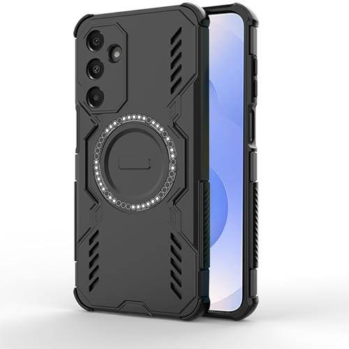 Orgsty für Samsung Galaxy S25 Hülle, Kühlung Magnetisch Hülle für Mag Safe Ultra Dünn Wärmeableitung Militärischer stoßfest TPU Handyhülle, Schwarz Orgsty für Samsung Galaxy S25 Hülle, Kühlung Magnetisch Hülle für Mag Safe Ultra Dünn Wärmeableitung Militärischer stoßfest TPU Handyhülle, Schwarz von Orgsty