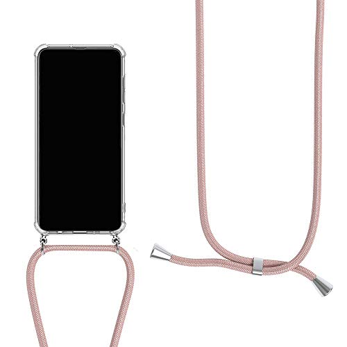 Orgstyle Handykette für Google Pixel 2 Hülle, Necklace Schnur Hülle Weichem Silikon Transparent Schutzhülle mit Band zum umhängen, Rose Gold Orgstyle Handykette für Google Pixel 2 Hülle, Necklace Schnur Hülle Weichem Silikon Transparent Schutzhülle mit Band zum umhängen, Rose Gold von Orgstyle