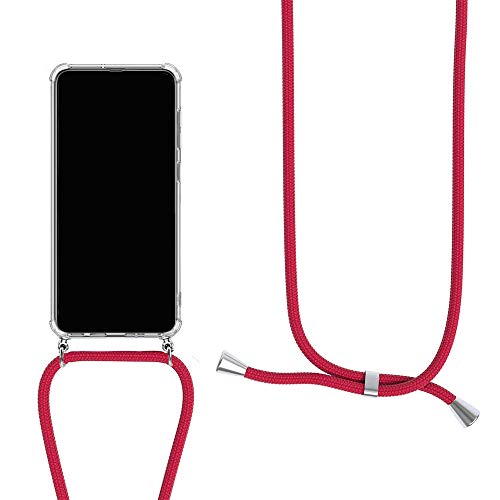 Orgstyle Handykette für Google Pixel 4 Hülle, Necklace Schnur Hülle Weichem Silikon Transparent Schutzhülle mit Band zum umhängen, Rot Orgstyle Handykette für Google Pixel 4 Hülle, Necklace Schnur Hülle Weichem Silikon Transparent Schutzhülle mit Band zum umhängen, Rot von Orgstyle