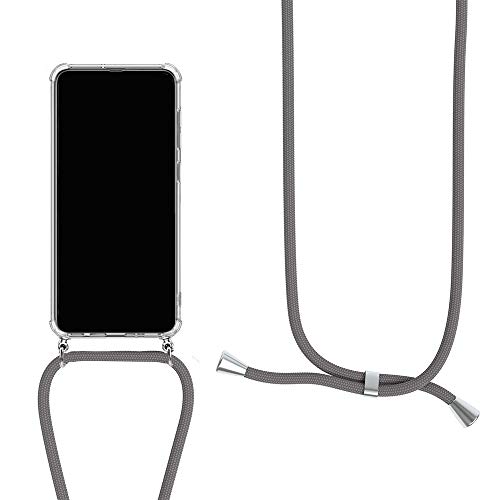 Orgstyle Handykette für Motorola one Vision Hülle, Necklace Schnur Hülle Weichem Silikon Transparent Schutzhülle mit Band zum umhängen, Grau Orgstyle Handykette für Motorola one Vision Hülle, Necklace Schnur Hülle Weichem Silikon Transparent Schutzhülle mit Band zum umhängen, Grau von Orgstyle