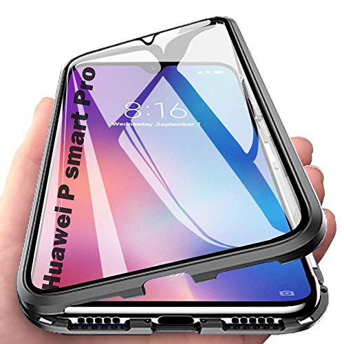 Orgstyle Hülle für Huawei P Smart Pro, Magnetische Hartglas Hülle mit Vorderseite und Rückseite, Metallrahmen Case mit Eingebaut Magnet, Ultra Dünn 360 Grad Handyhülle, Schwarz Orgstyle Hülle für Huawei P Smart Pro, Magnetische Hartglas Hülle mit Vorderseite und Rückseite, Metallrahmen Case mit Eingebaut Magnet, Ultra Dünn 360 Grad Handyhülle, Schwarz von Orgstyle