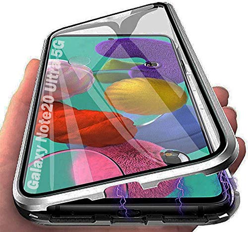 Orgstyle Hülle für Samsung Galaxy Note 20 Ultra 5G, Magnetische Hartglas Hülle mit Vorderseite und Rückseite, Metallrahmen Case mit Eingebaut Magnet, Ultra Dünn 360 Grad Handyhülle, Grau Orgstyle Hülle für Samsung Galaxy Note 20 Ultra 5G, Magnetische Hartglas Hülle mit Vorderseite und Rückseite, Metallrahmen Case mit Eingebaut Magnet, Ultra Dünn 360 Grad Handyhülle, Grau von Orgstyle