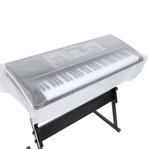 OriGlam Tastaturabdeckung für Elektronisches Keyboard, Digitalpiano, 61 Tasten, Transparent, Wasserdicht, PEVA von OriGlam