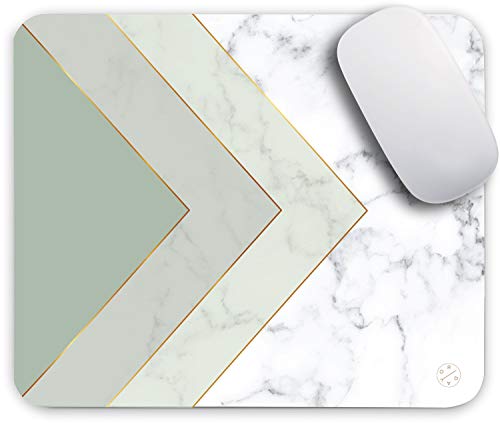 Oriday Gaming Mouse pad gewohnheit für heim und büro, modern Gradation Entwurf für Frauen Anti-rutsch-Gummi Thick mauspad (Mint marmor) 24cm x 20cm von Oriday