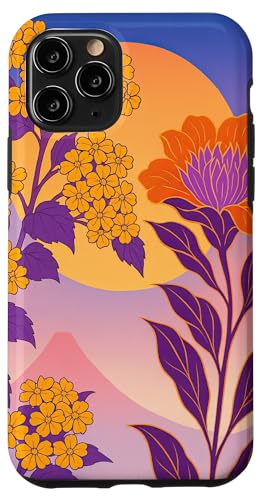 Boho Orientalisch Berge Sonne Floral Lila Flieder Hülle für iPhone 11 Pro Boho Orientalisch Berge Sonne Floral Lila Flieder Hülle für iPhone 11 Pro von Oriental Retro Art
