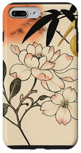 Sonnenblumen Kranich Vogel Minimalistisch Orientalisch Tinte Beige Hülle für iPhone 7 Plus/8 Plus Sonnenblumen Kranich Vogel Minimalistisch Orientalisch Tinte Beige Hülle für iPhone 7 Plus/8 Plus von Oriental Retro Art