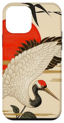 Sun Floral Crane Minimalistische, orientalische Tintenkunst, Beige Hülle für iPhone 12 mini Sun Floral Crane Minimalistische, orientalische Tintenkunst, Beige Hülle für iPhone 12 mini von Oriental Retro Art