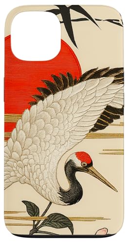 Sun Floral Crane Minimalistische, orientalische Tintenkunst, Beige Hülle für iPhone 13 Sun Floral Crane Minimalistische, orientalische Tintenkunst, Beige Hülle für iPhone 13 von Oriental Retro Art